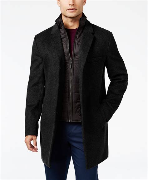 red michael kors mens coat|Michael Kors men's overcoat.